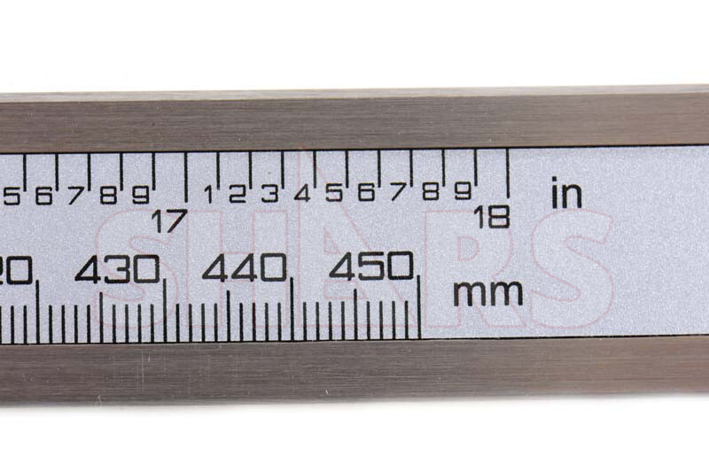 18" 450mm INCH METRIC STAINLESS DIGITAL CALIPER .0005" NEW R]