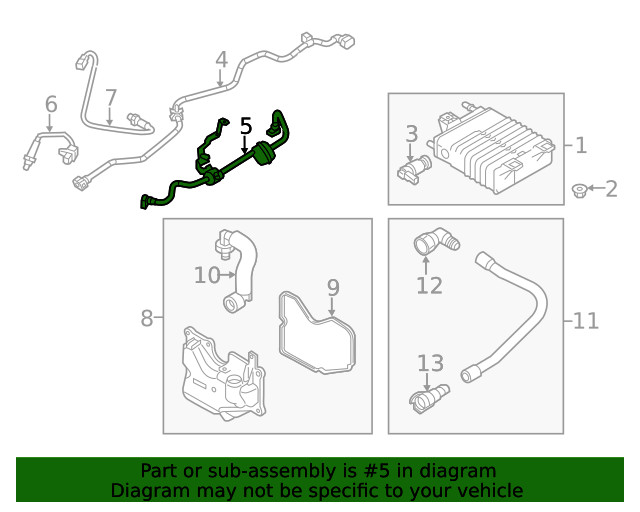 Genuine Ford Vapor Canister Purge Solenoid BV6Z-9D289-R
