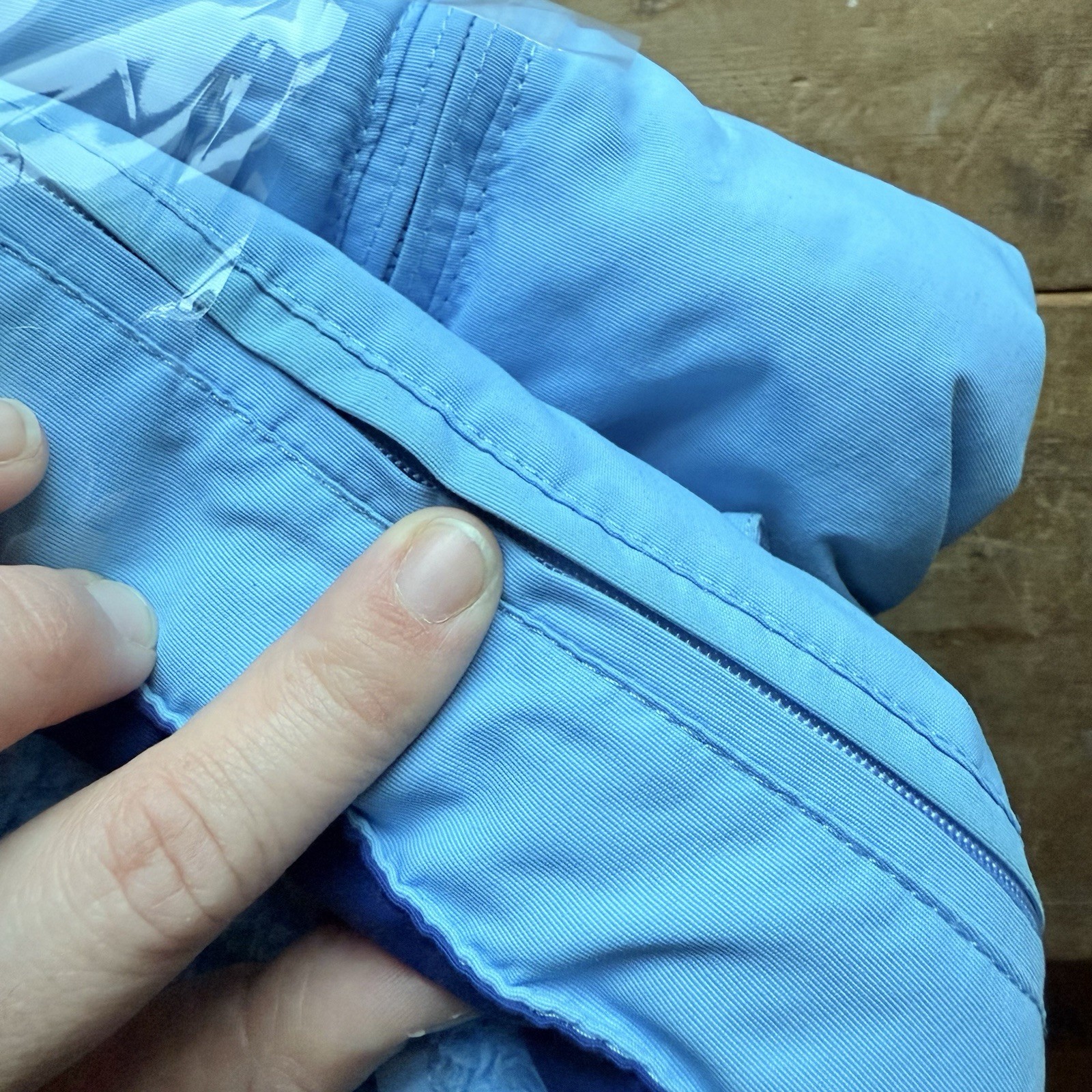 Girls VTG 90s LL Bean Puffer Coat Sz Small Jacket Blue Detachable Liner Y2K Play