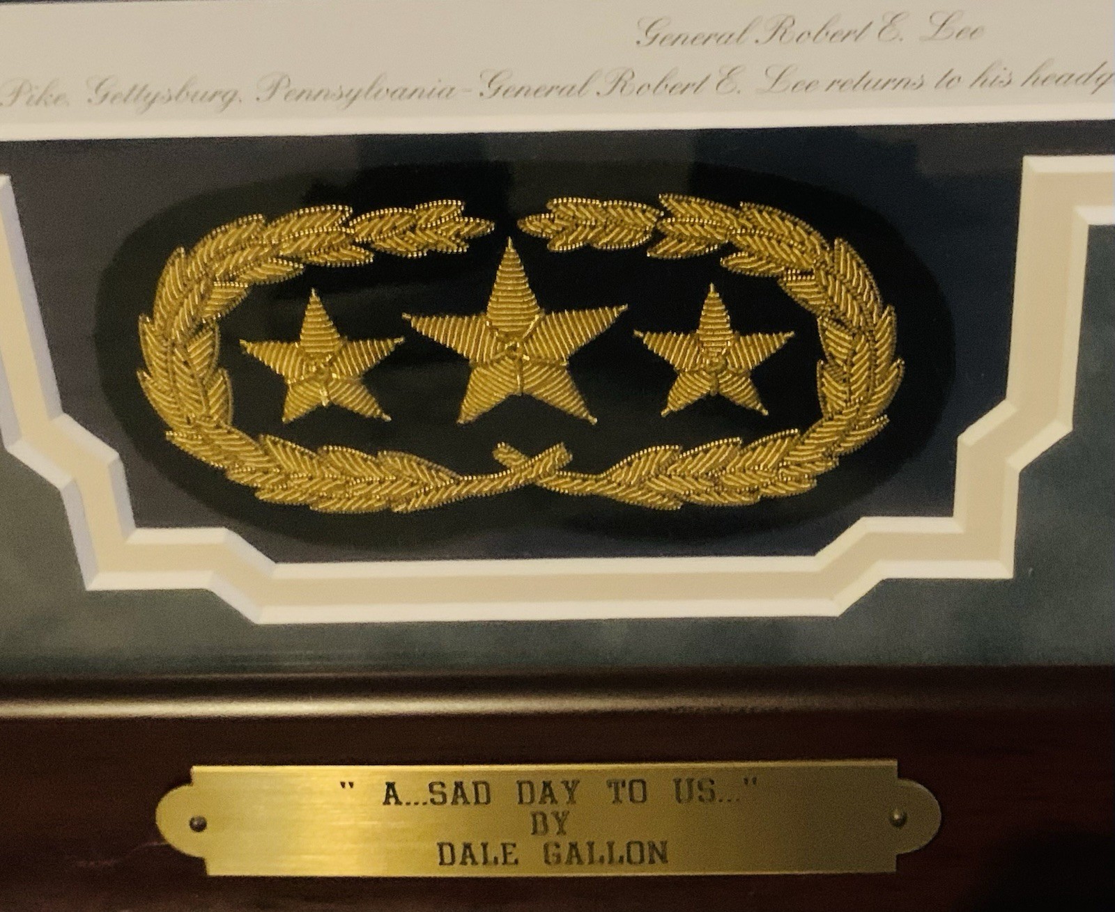 A…Sad Day To US… By Dale Gallon Signed And Numbered Professionally Framed