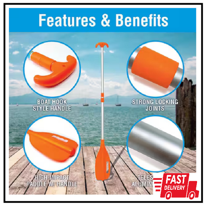 72 in. Telescoping Paddle Orange