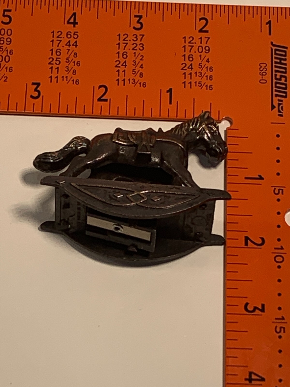 Vintage Die Cast Pencil Sharpener Rocking Horse No. 16 PSA1