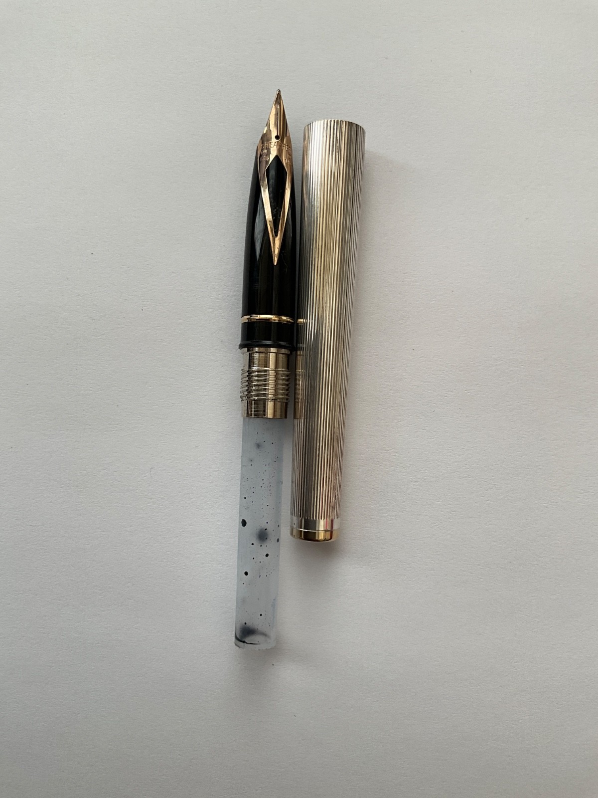 Sheaffer Imperial Sterling Silver Fountain Pen Made in USA - 14K Nib