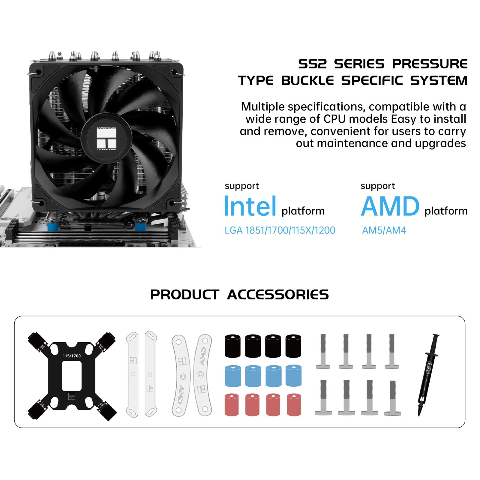 Thermalright Peerless Assassin 120 SE V2 CPU Air Cooler Dual 120mm PWM Fans PC