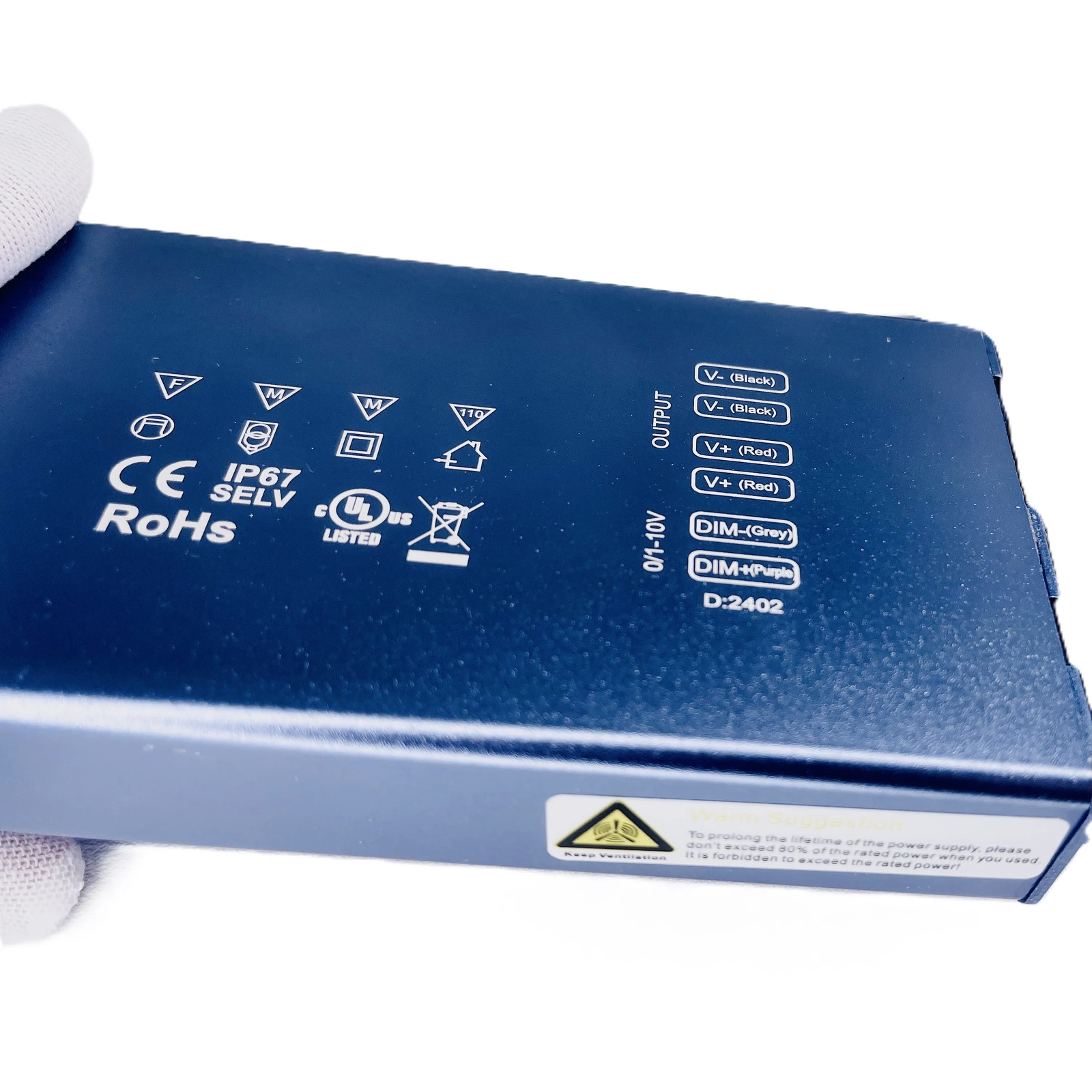 Dimmable TRIAC LED Driver 24V 300W IP67 Power Supply Transformer + UL Listed