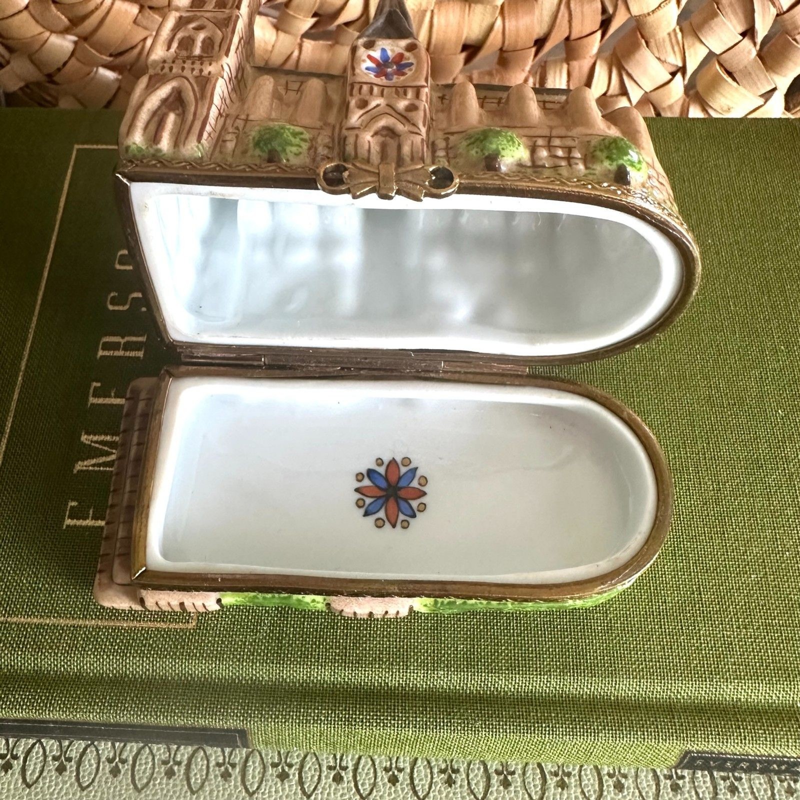RARE Limoges Peint Main Notre Dame Trinket Box, Elda Creations, Limited Edition