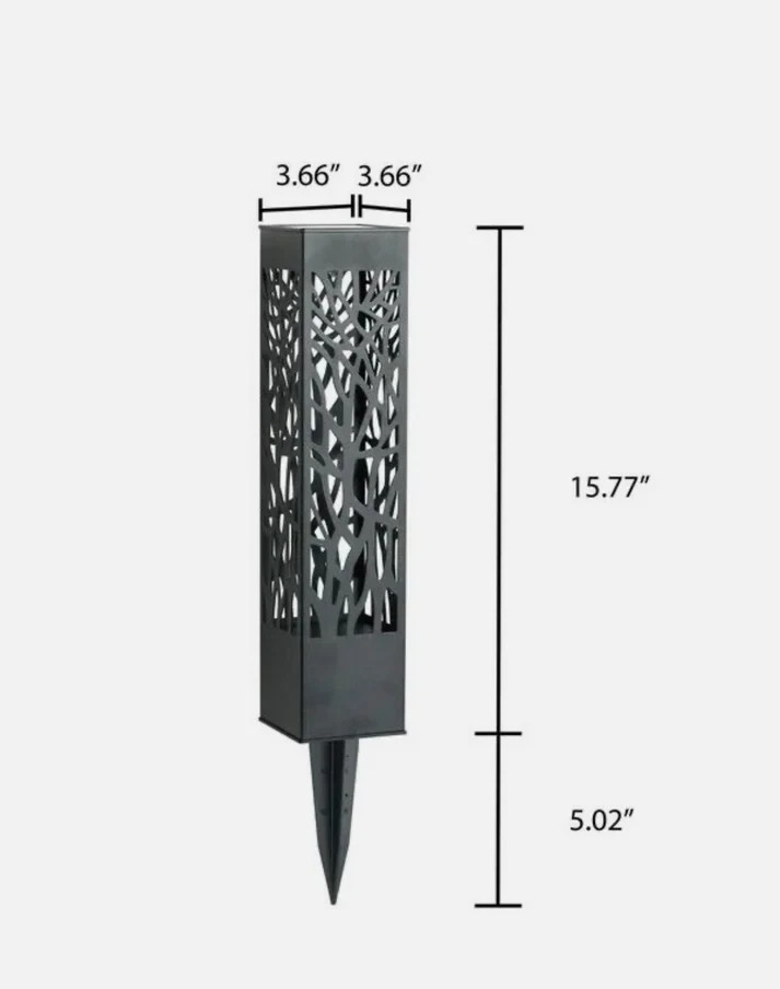TOMMY BAHAMA SQUARE SOLAR BOLLARD LIGHTS 35 LUMEN 5 PACK 1718540 NEW