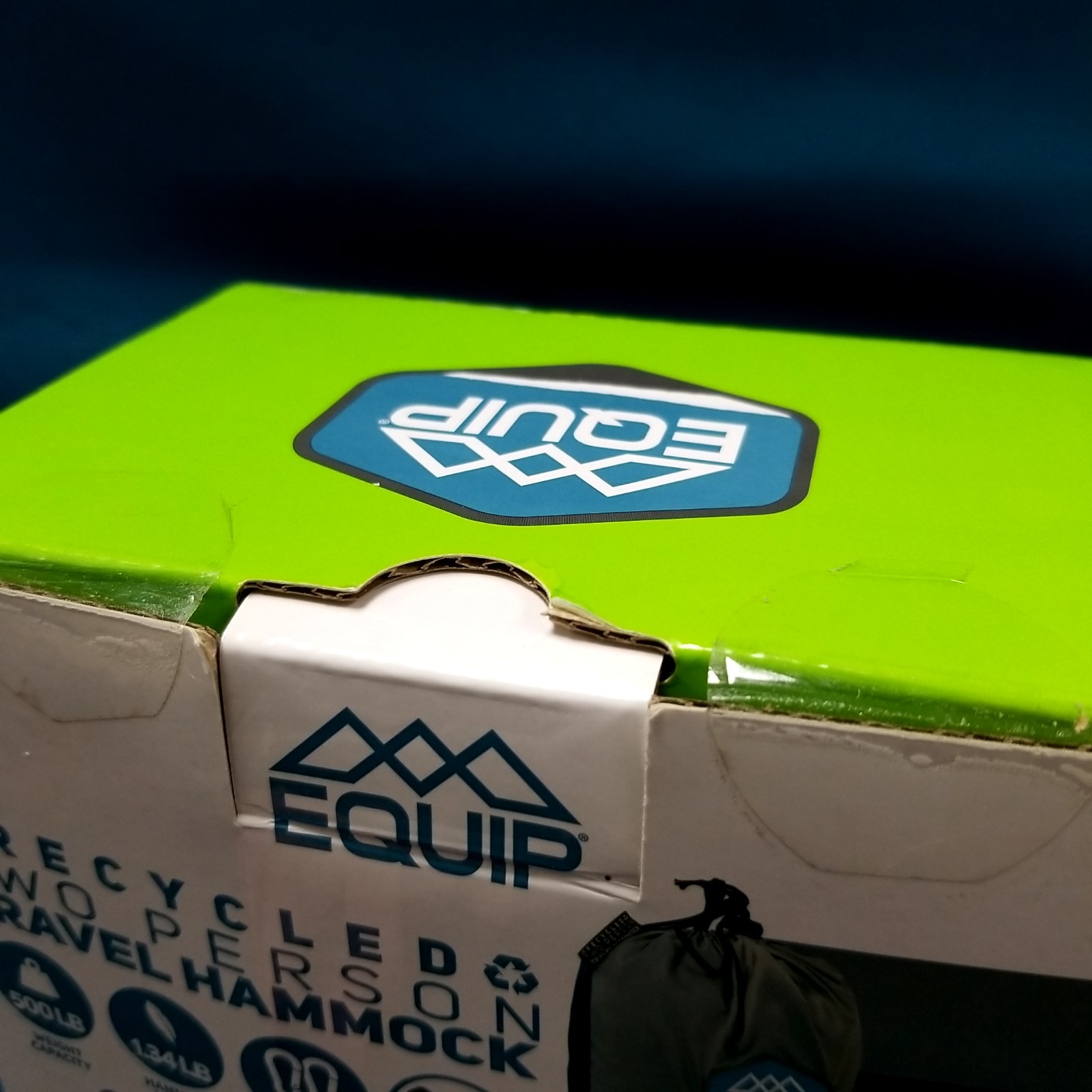 New In Packaging Equip Two Person Travel Hammock W/Straps