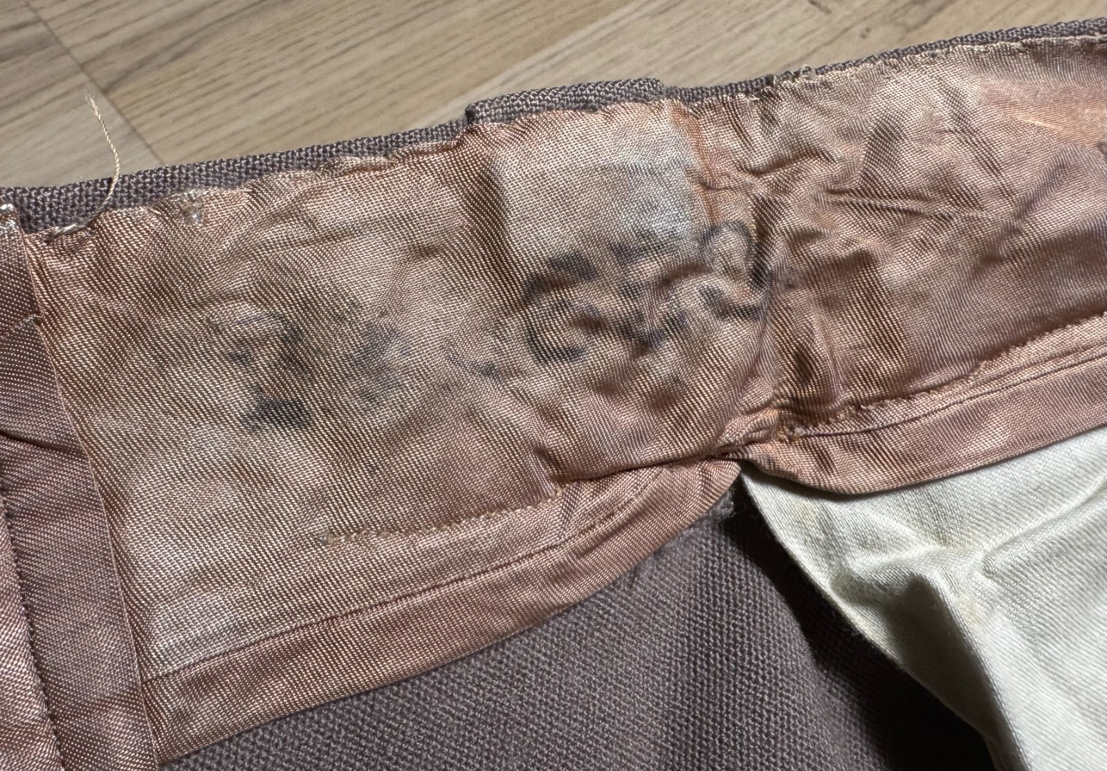 Vintage WW2 era US Army Wool Pink Officer Trousers Pants Military Uniform NAMED