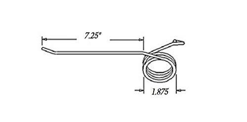 Rake Tooth 7.25" Tine x 0.9375" Coil x 2.5" Hook w/ 0.262 Wire MF-1 Farmer Bob's