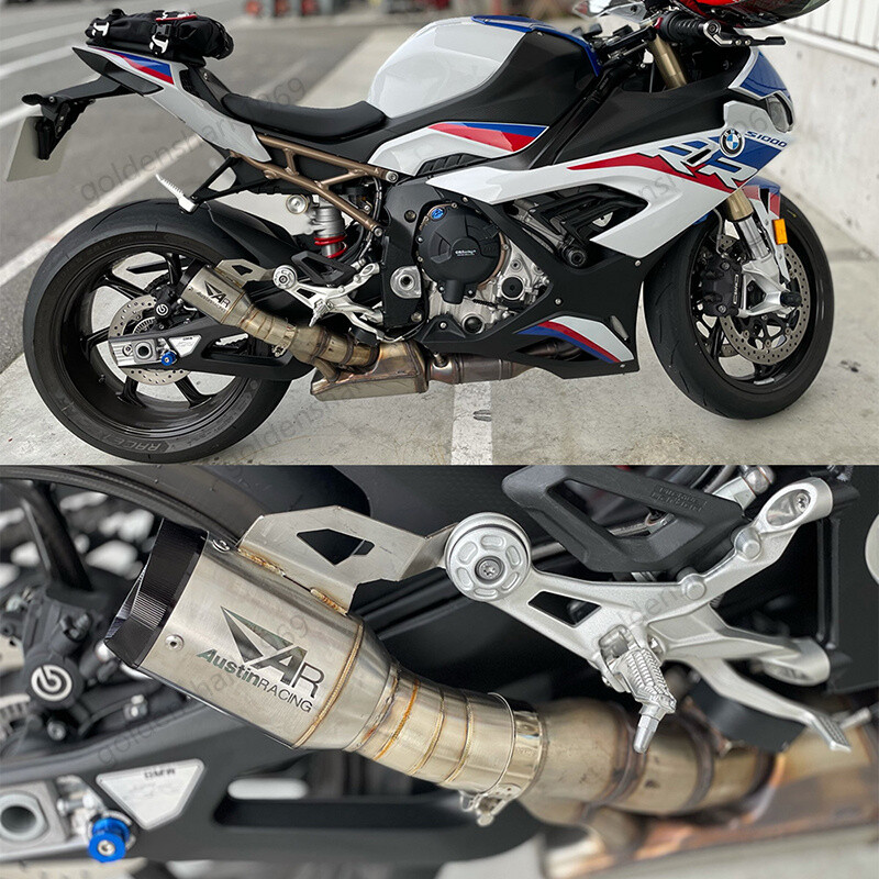 For BMW S1000RR 2019-2024 S1000R 2021-2024 Exhaust Muffler Pipe Slip On 60mm Tip