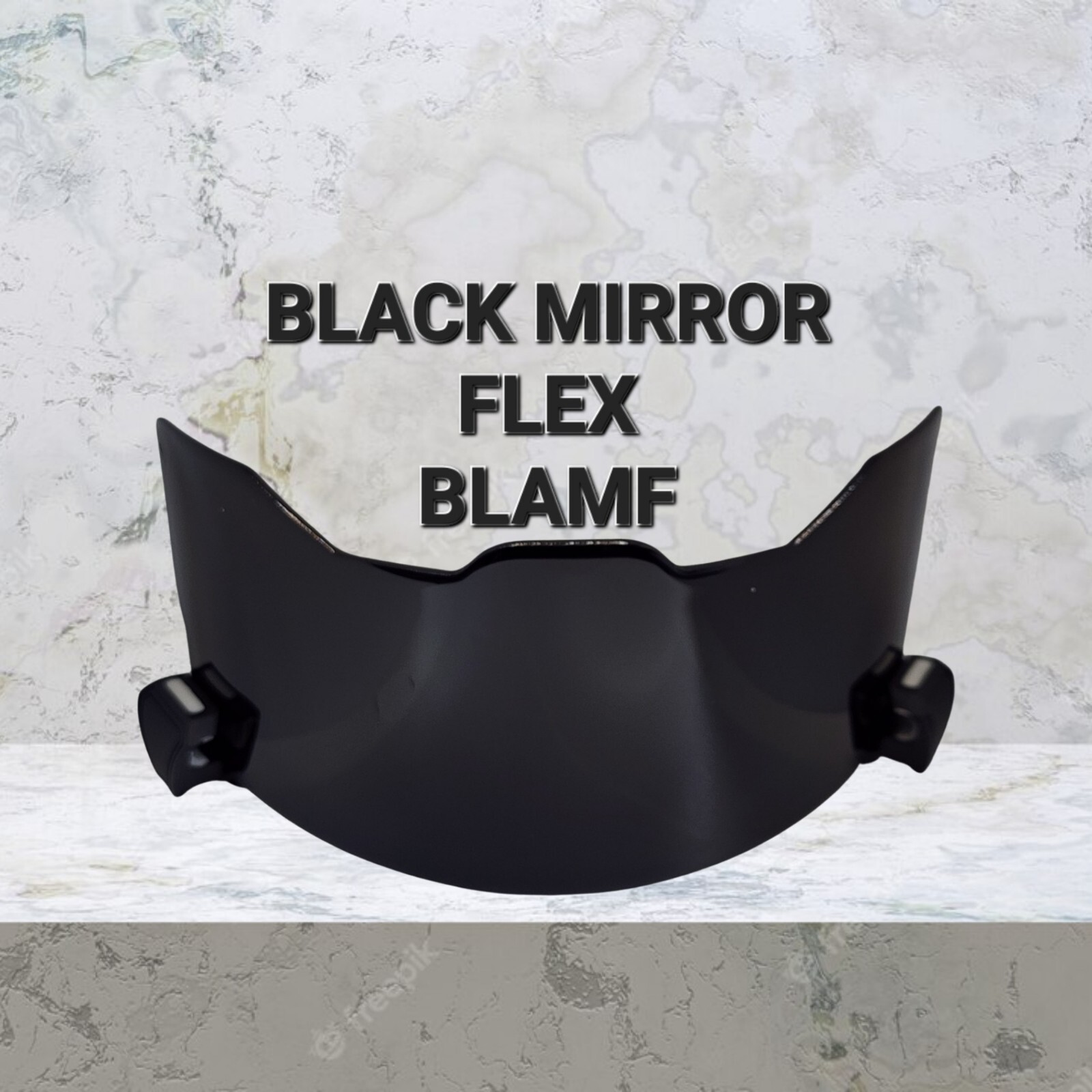 Low Profile Full Size Chrome Mirror Football Helmet Visor 4 FLEX (Display Only)