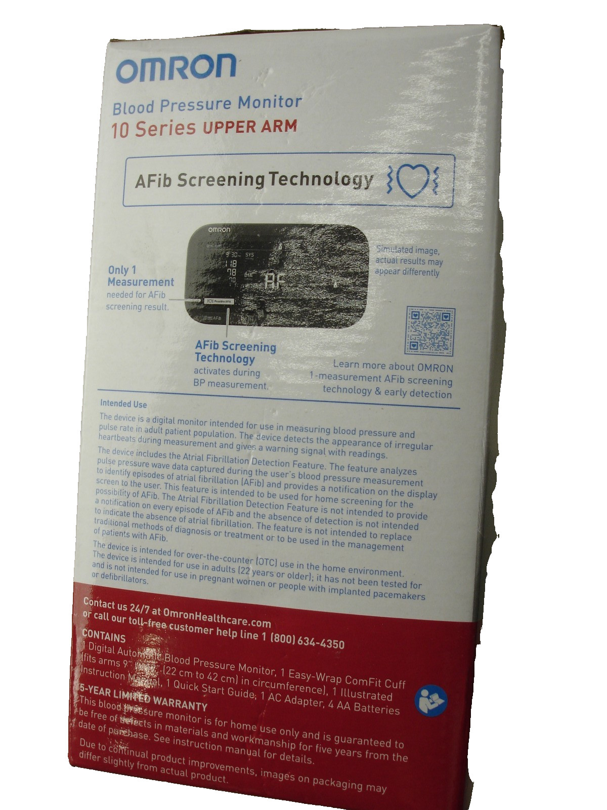 Omron® 10 Series® Upper Arm Blood Pressure Monitor, BP7465 w/ adapter - NEW