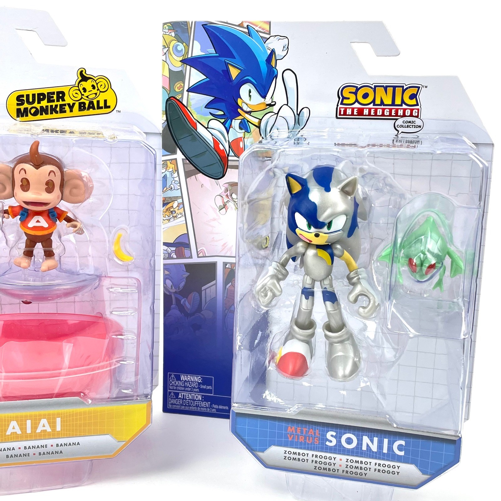 Sega Jakks Pacific Action Figure Lot Streets of Rage Altered Beast Sonic AiAi