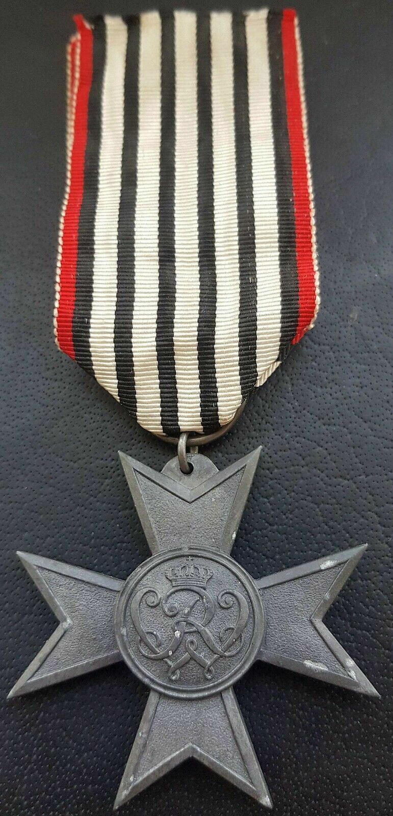 ✚9598✚ German Prussia WW1 Merit Cross for War Aid Kriegshilfe Kreuz medal