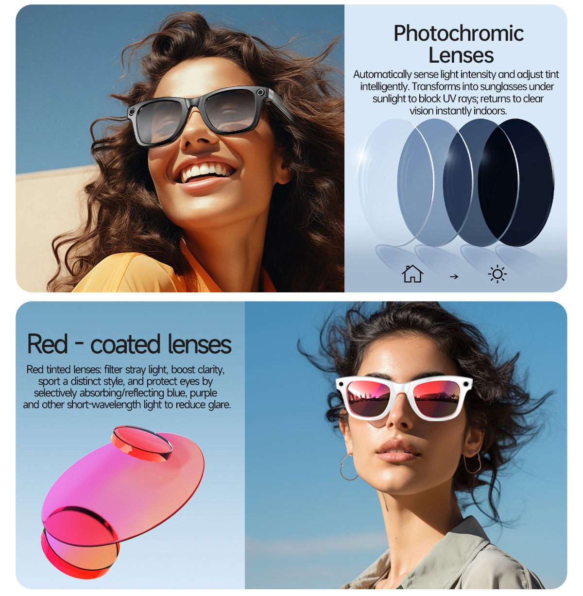 Smart Glasses HD Camera Bluetooth • iOS/Android | Ray-Ban Meta Alternative