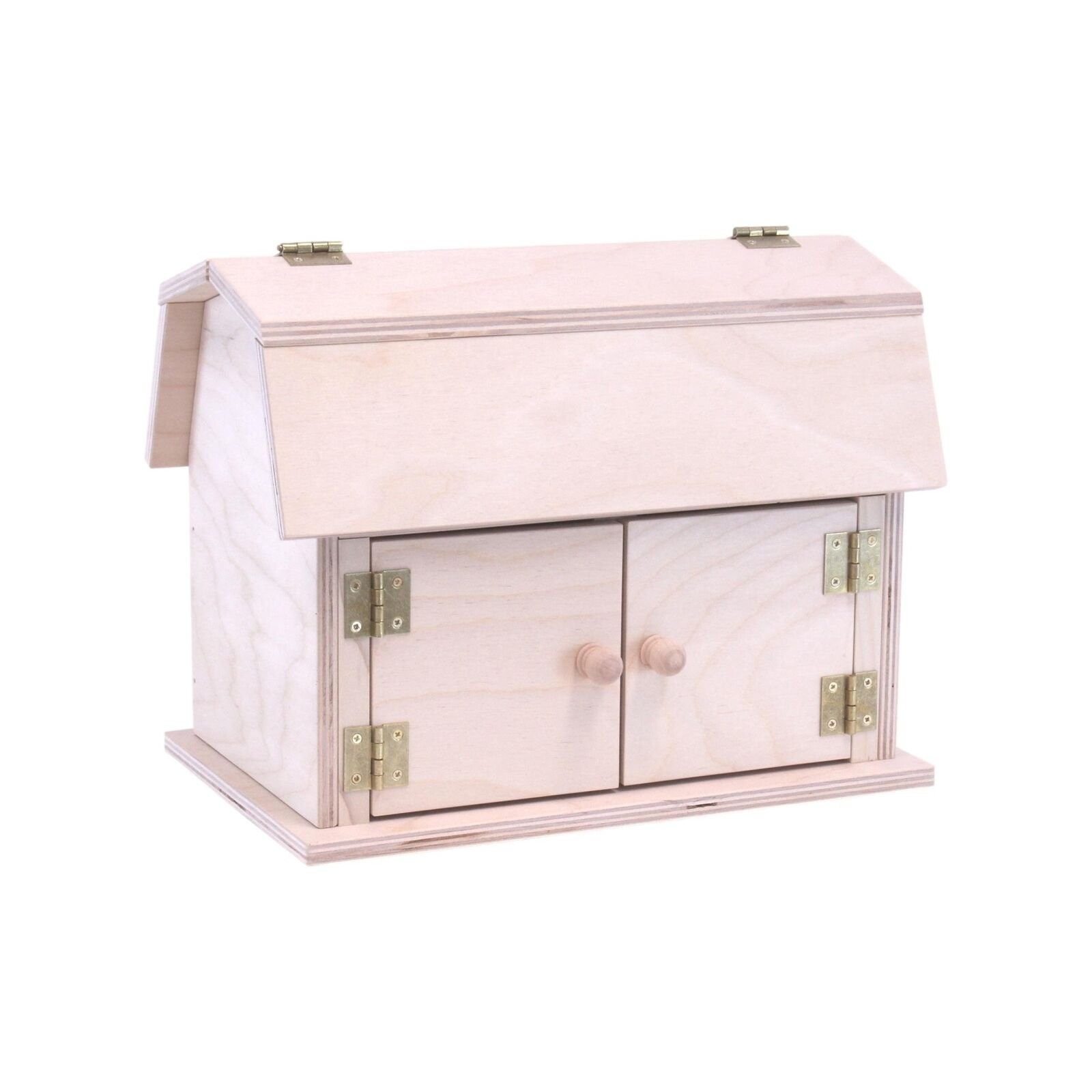 AmishToyBox.com Mini Wooden Barn Toy, Hip Roof Barn Design