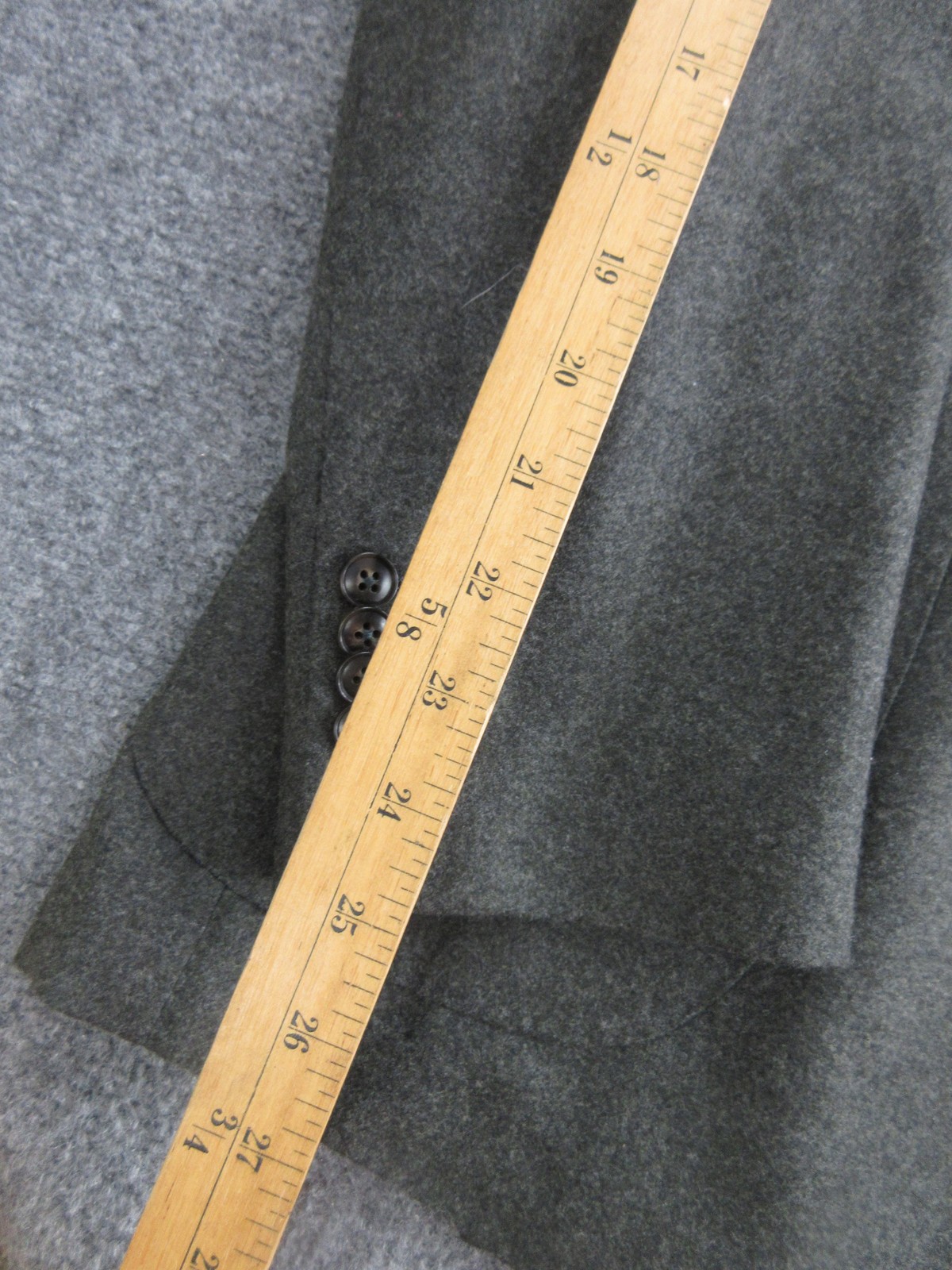 Suitsupply Blazer Mens 40 Gray Wool Flannel Sport Coat Vitale Barberis Canonico