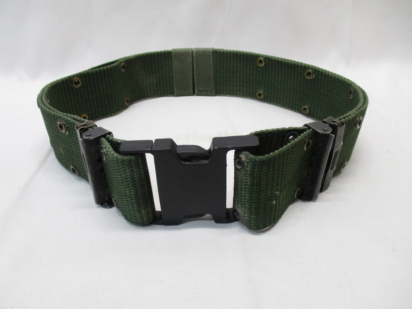 USGI WEB PISTOL BELT MEDIUM LBE LCE ALICE OD GREEN LC-2 NYLON 8465-01-322-1965