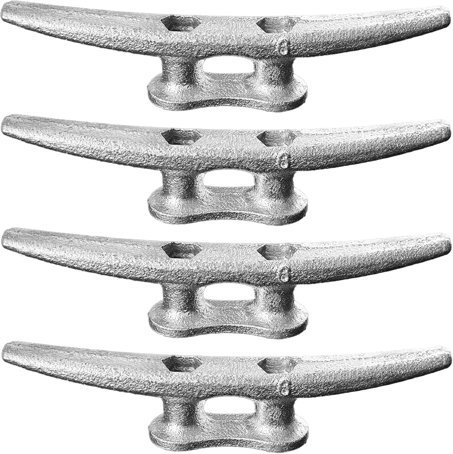 Dock Cleats 6 Inch Galvanized Boat Cleats Cast Iron Marine Grade Rope Cleat for