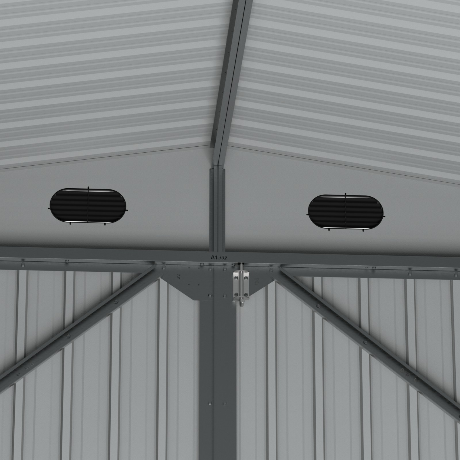 NEW 20'x13' Galvanized Metal Garage Shed Outdoor Storage Shed for Vehicle/Garden