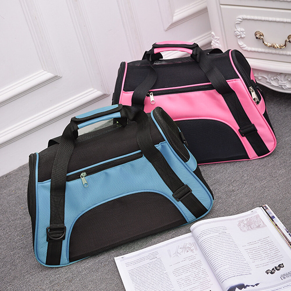 Pet Cat Carrier Hand Bag Soft Sided Breathable Travel Nylon Tote Case S M L