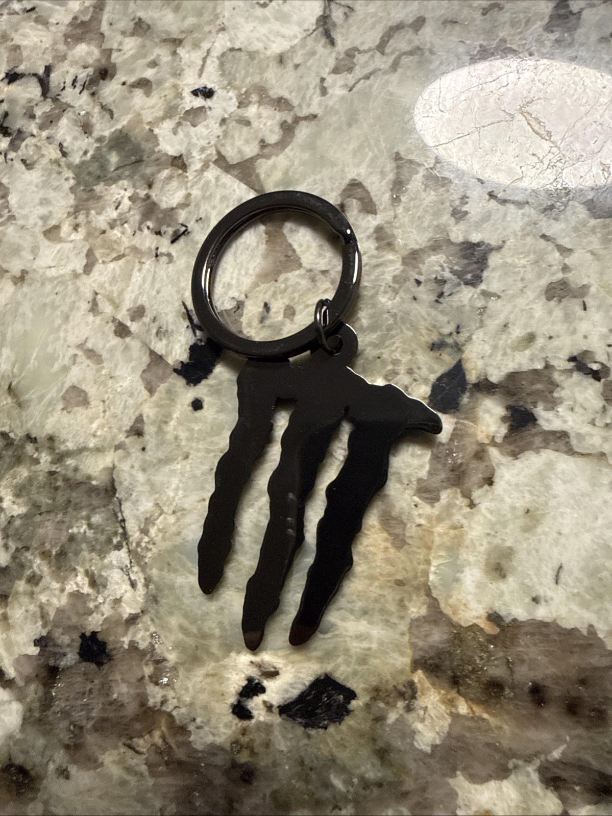 Monster Energy Drink Key chain Ring Green Logo Metal Enamel New - FREE SHIPPING!