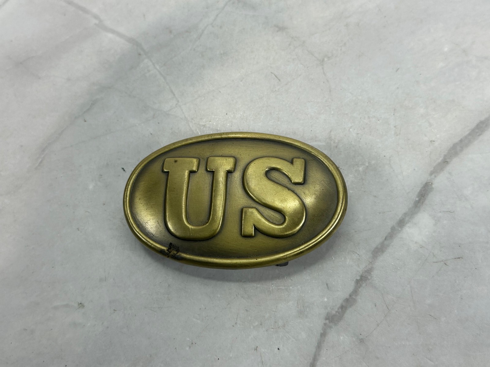 US Union Brass Metal Belt Buckle CIVIL WAR Reenactment/ Reproduction
