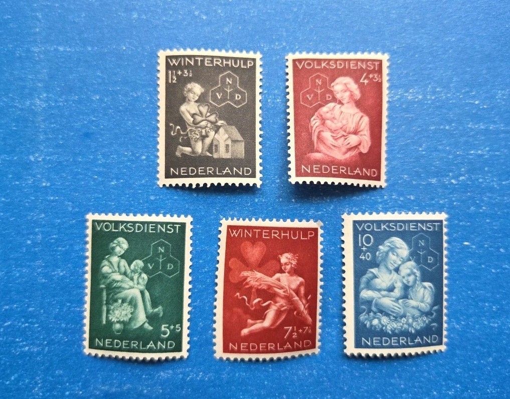 Netherlands Stamps, Scott B149-B153 Complete Set MNH