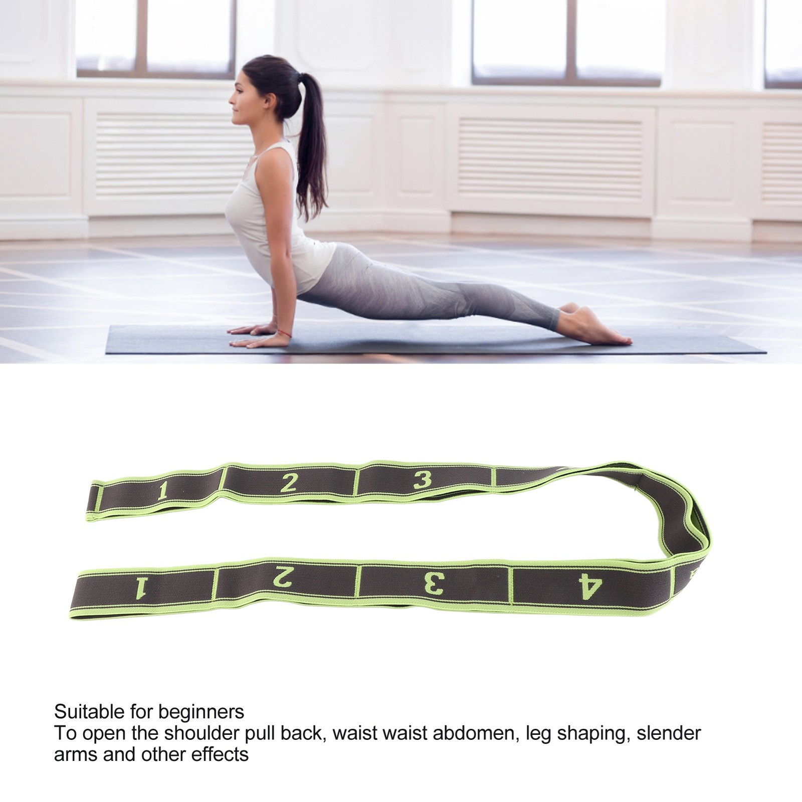 Stretch Band Strap With Number Elastic Stretching Strap For Exercise Fitnes Fit