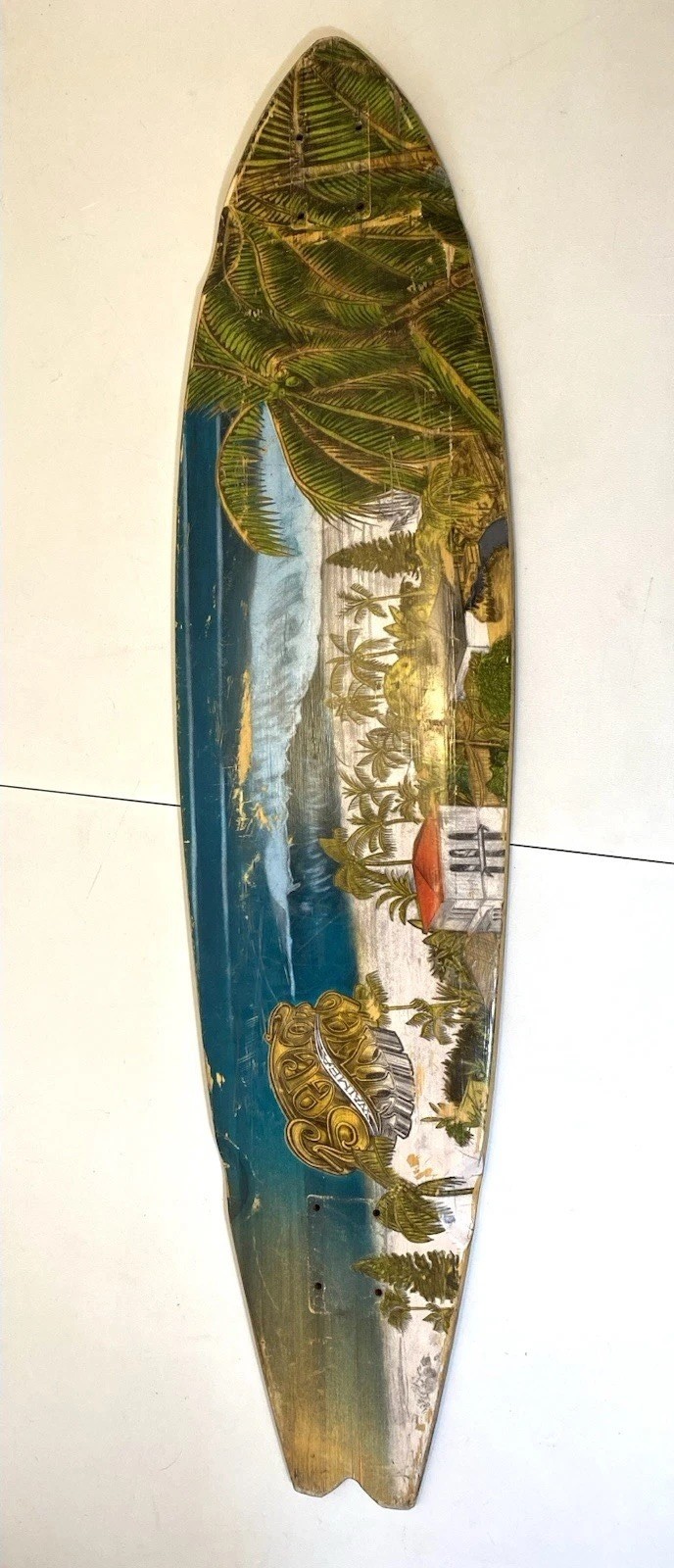 Vintage Sector Nine Waimea Longboard Skateboard 39” Long - Deck Only -