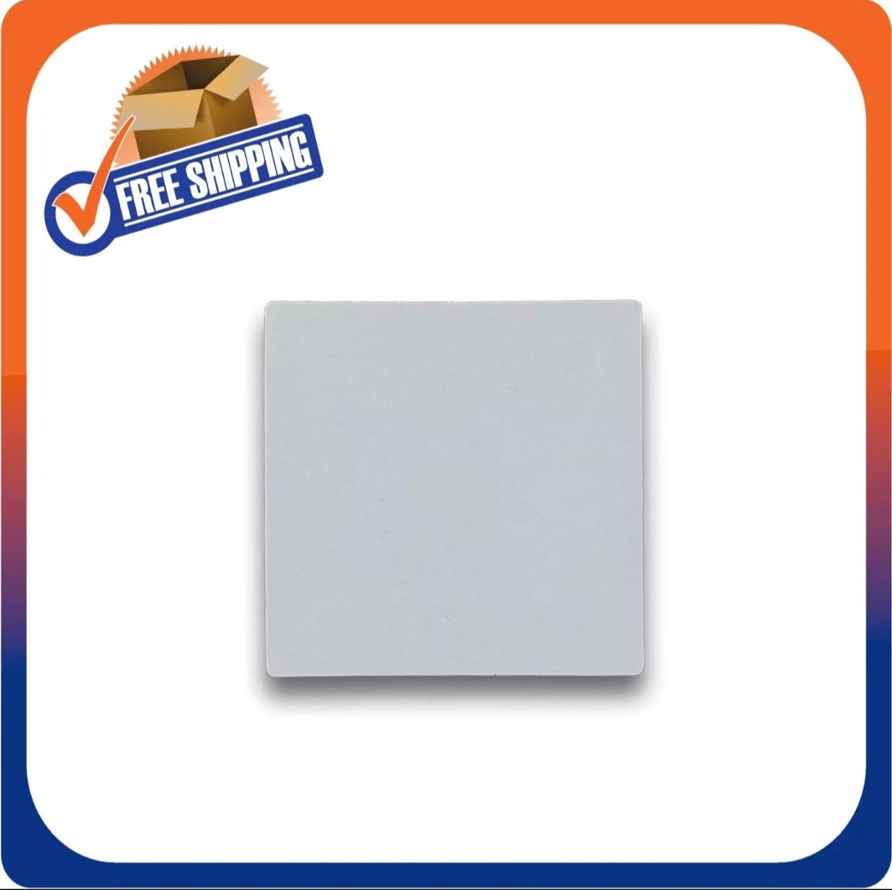 500 PAPER SECURITY LABEL 1.5X1.5 INCH RF 8.2MHZ WHITE CHECKPOINT COMPATIBLE EAS