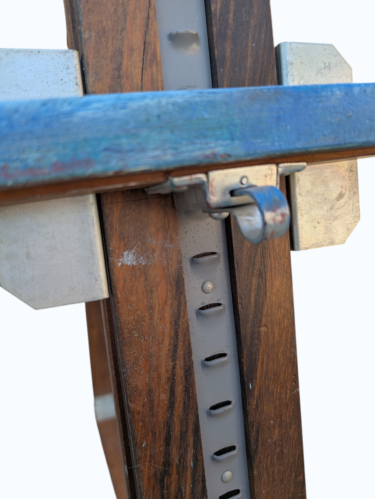 Antique Anco Bilt Large Wooden Floor Easel Folding Artist Studio Decor 4 - 8 ft