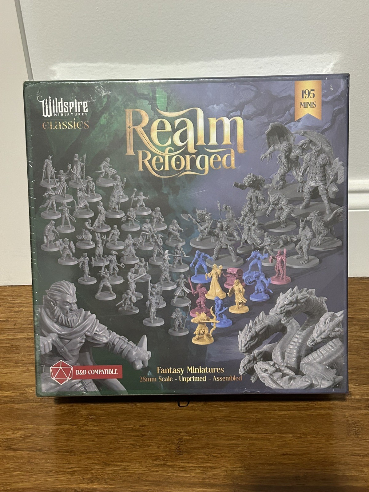 Wildspire Miniatures Classics, Realm Reforged Set, 195 D&D Fantasy Minis, 28mm
