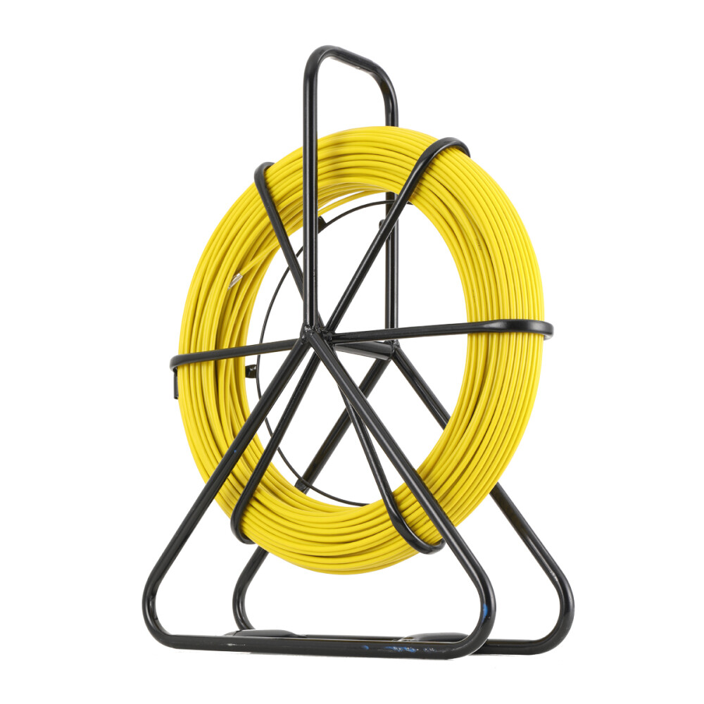 6mm 328ft Fish Tape Puller FiberglassReel Wire Cable Running Duct Rodder