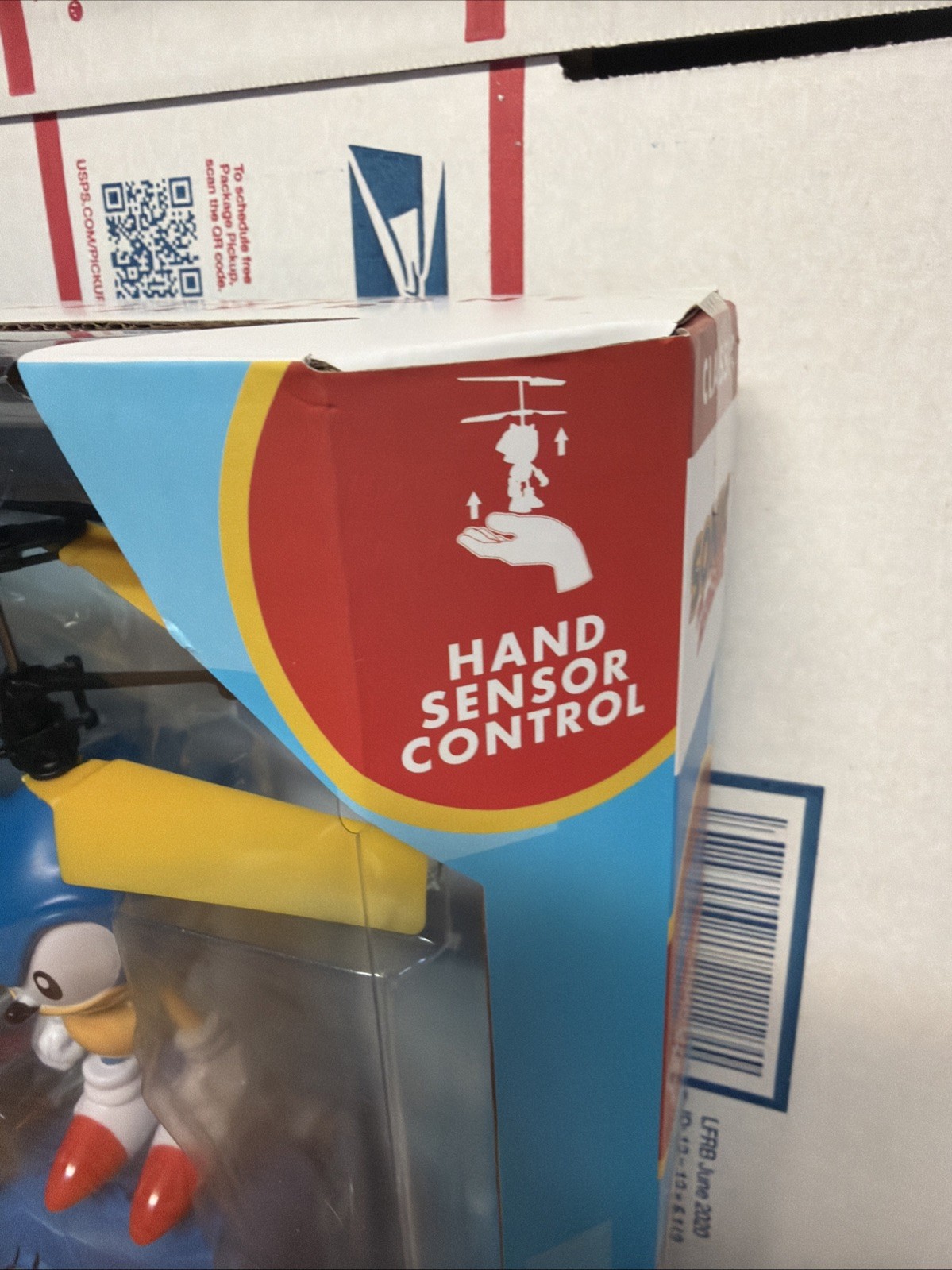 Classic Sonic The Hedgehog HELI-DRONE FLYER Inc Remote Control Hand Sensor NEW