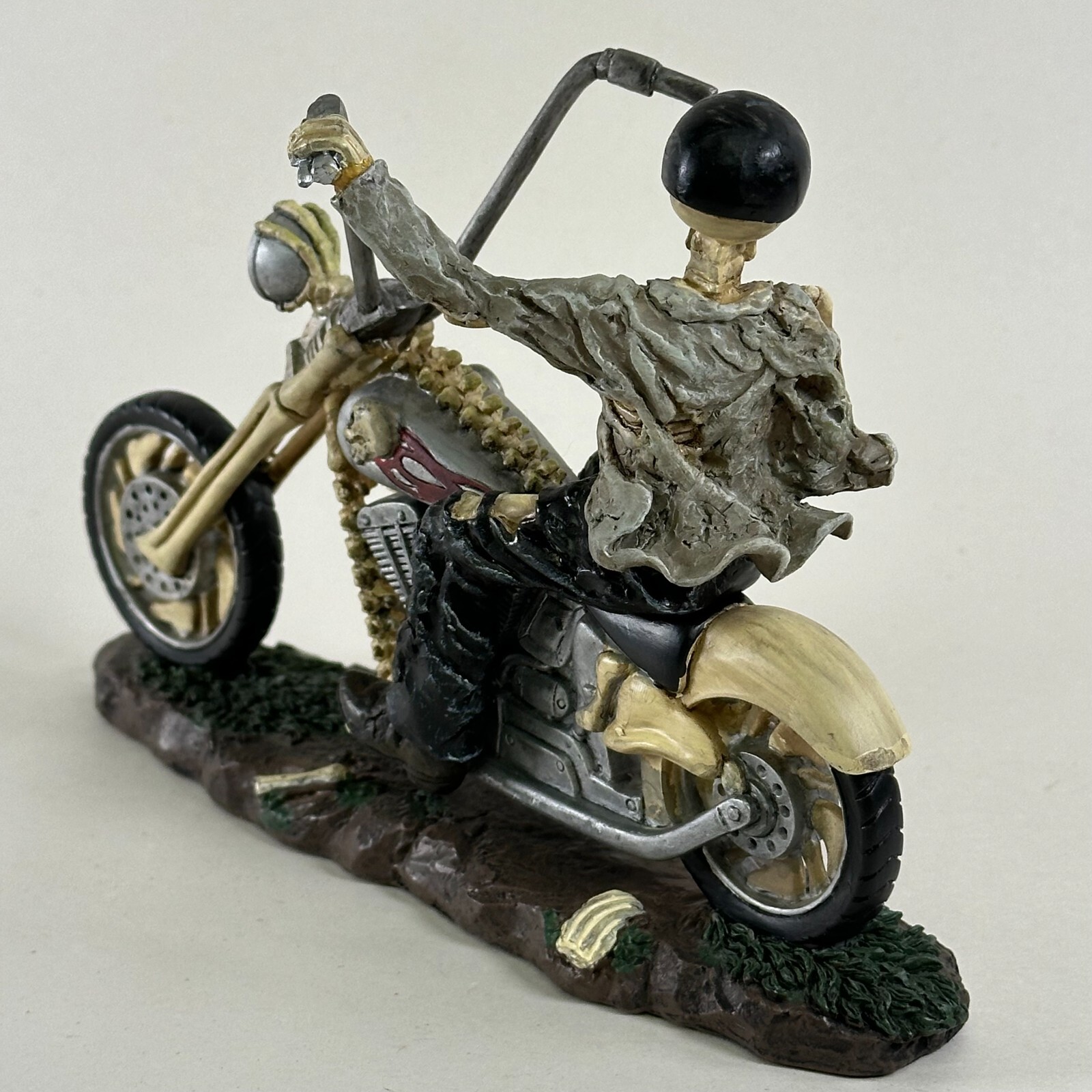 The Skull Choppers Death Rider Sculpture # A0207 Halloween Skeleton Figurine