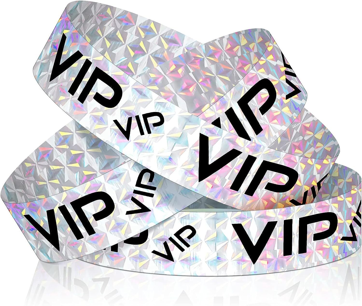 500 Pack VIP Plastic Wristbands Party Wristbands for Events VIP Custom