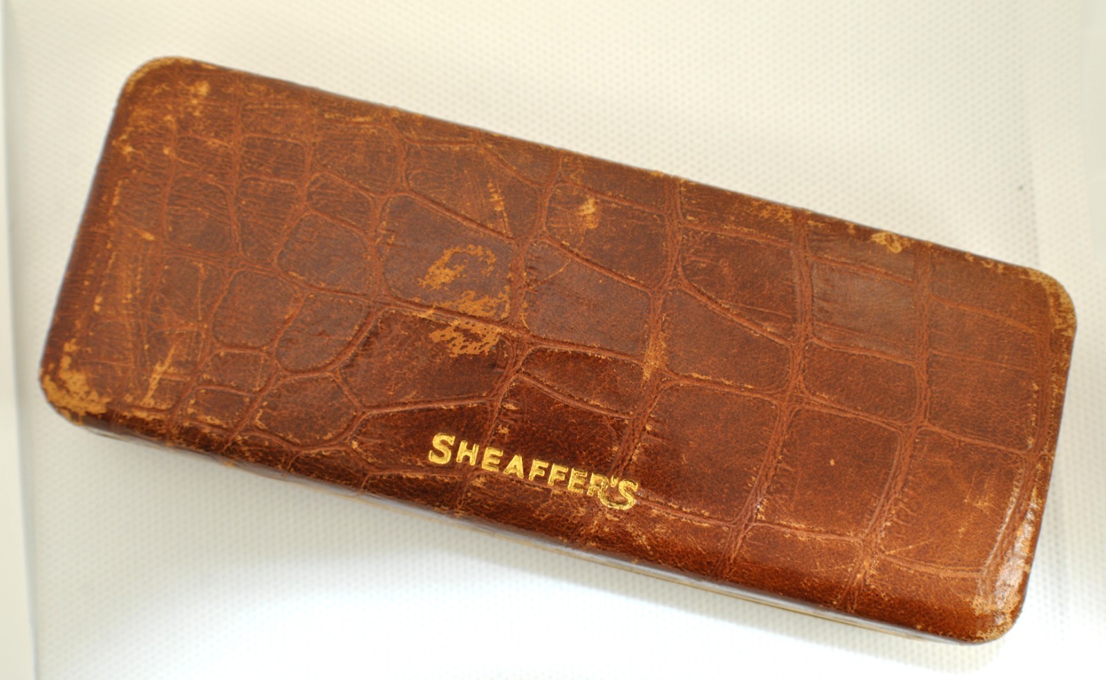 RARE SHEAFFER CREST MASTERPIECE Gift Case Late 1940s, Fair Condition