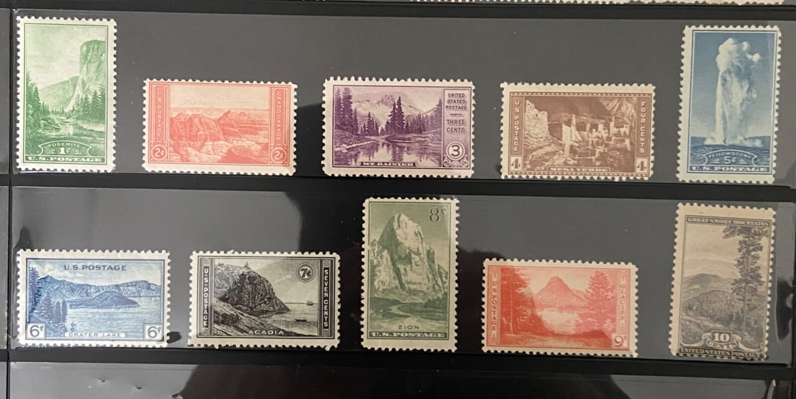US STAMPS SC# 740-749, 785-794 & 909-921 Nat. Parks, Army/Navy & more Sets MNH