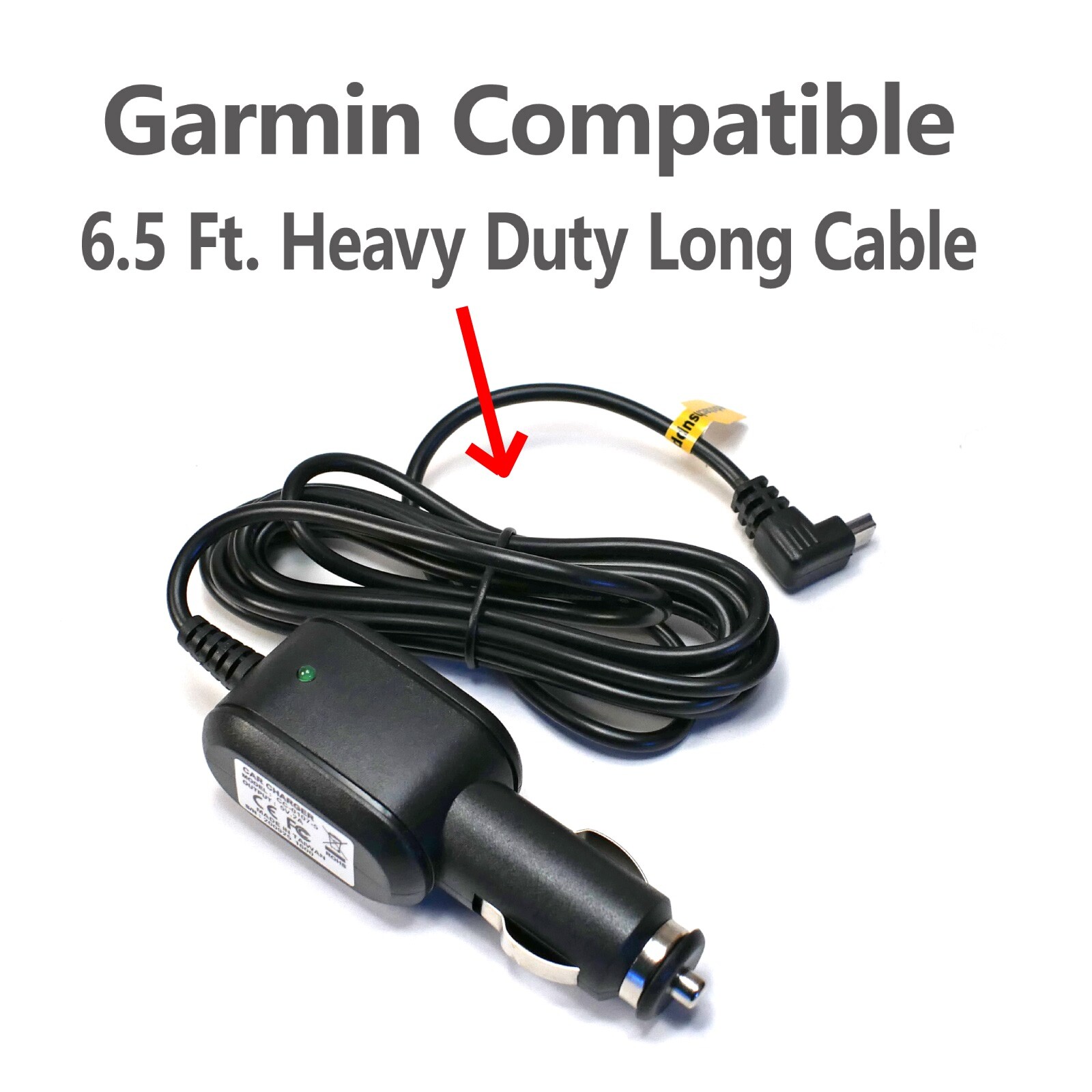 5V 2A Car Charger Power Cord for GARMIN Nuvi Zumo Approach Edge GPS 010-11838-00