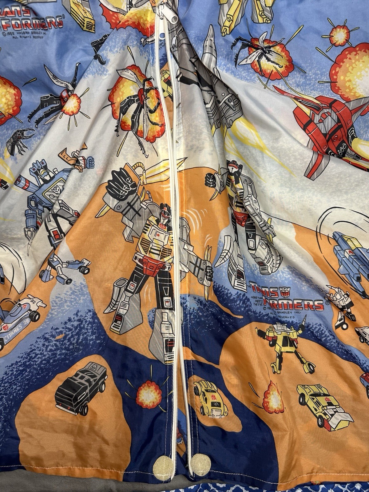 Vintage Transformers 1985 G1 Hide N Sleep Twin Bed Tent Material Only No Frame