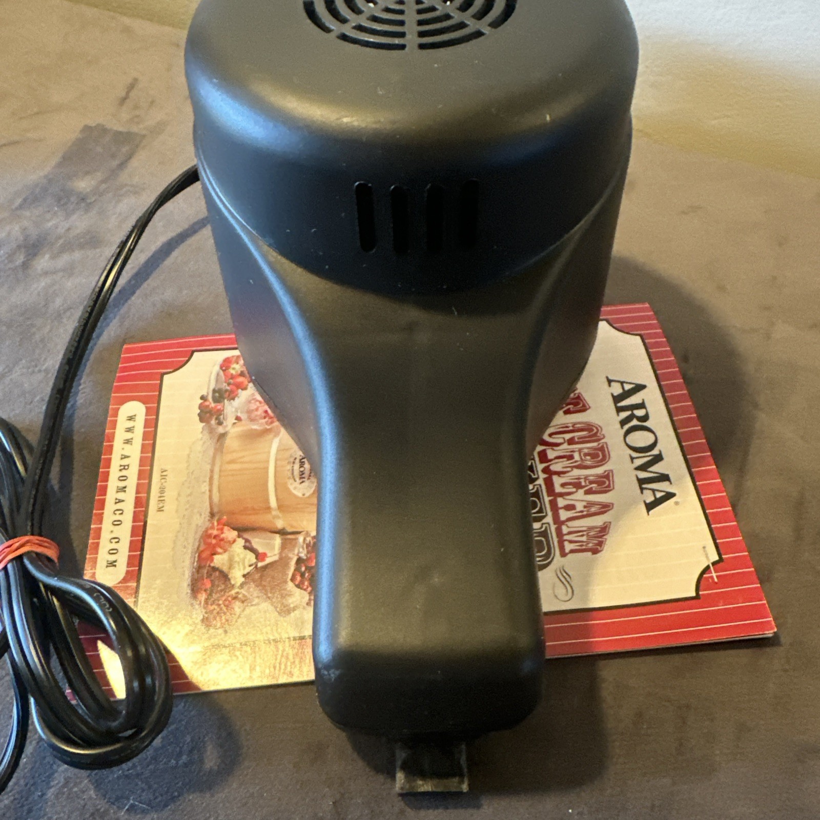 Aroma 4 Qt Ice Cream Maker AIC-204EM Replacement Electric Motor ONLY WORKS