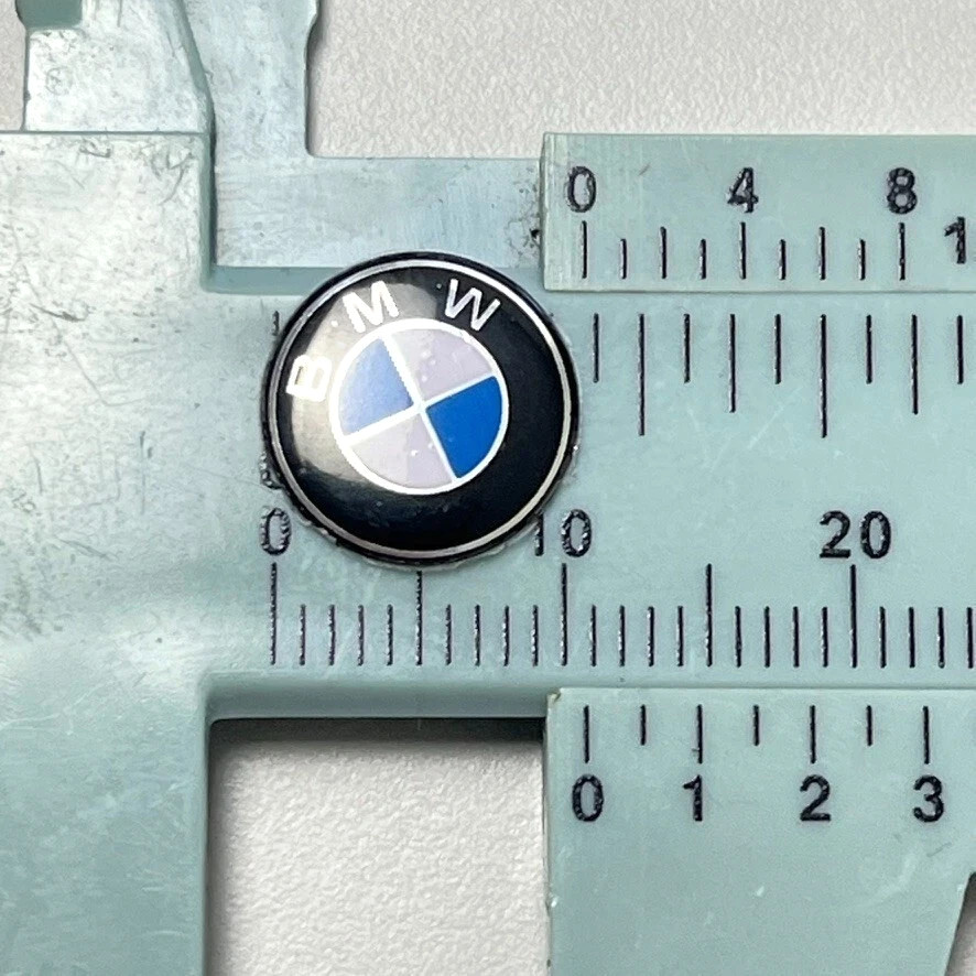 2Pcs x 11 MM Sticker Emblem Replacement Fit for BMW Key Fob Remote Badge
