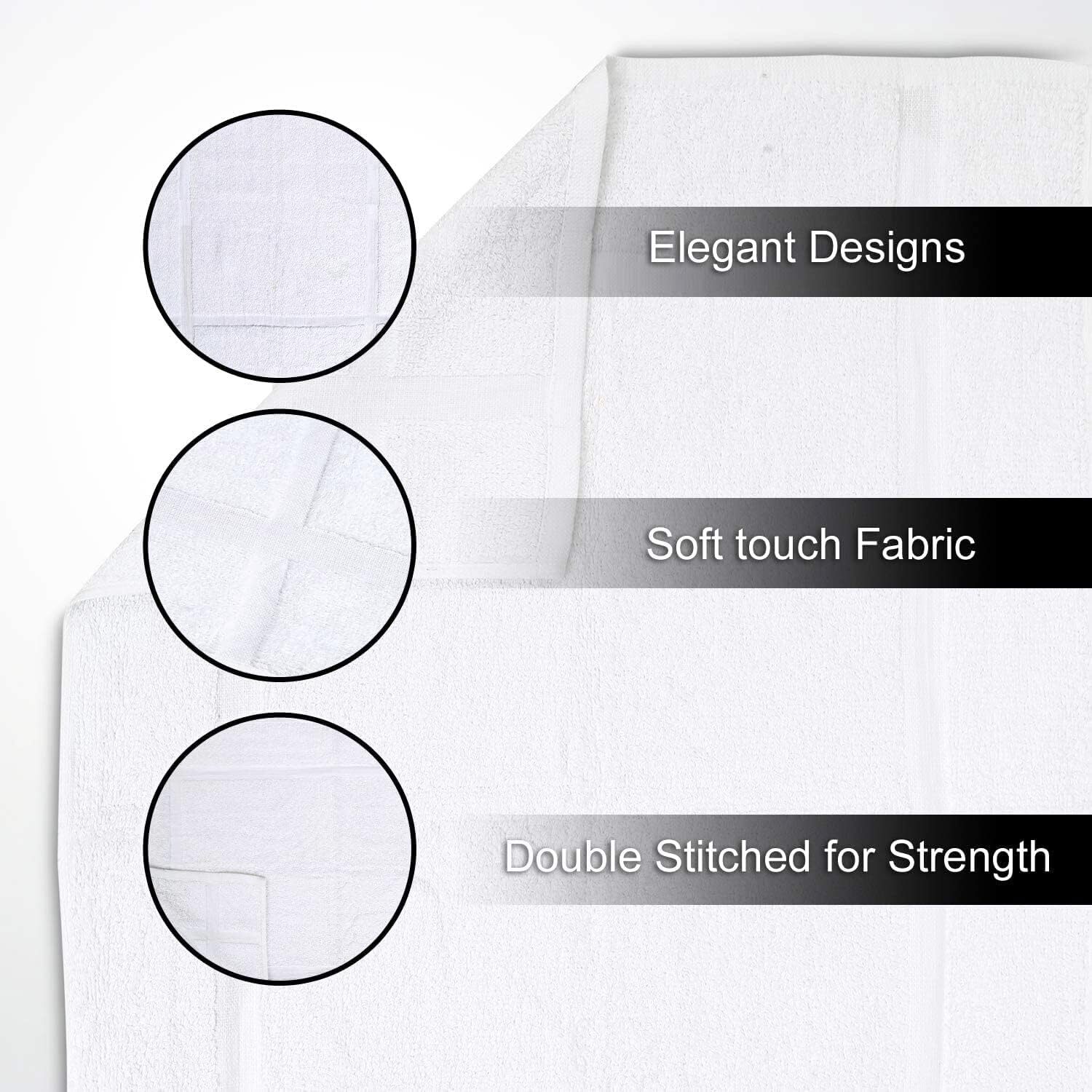 Bath Mat High Quality Non-Slip Water Absorbent Towels Cotton Blend 18x25, 20x30