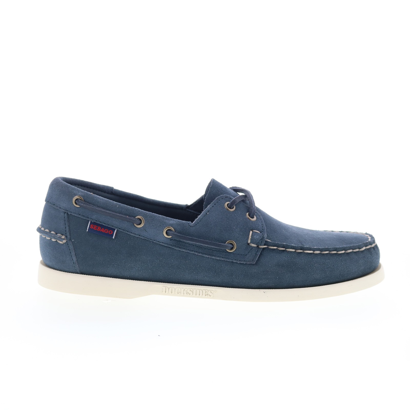 Sebago Portland Roughout Mens Blue Suede Loafers & Slip Ons Boat Shoes