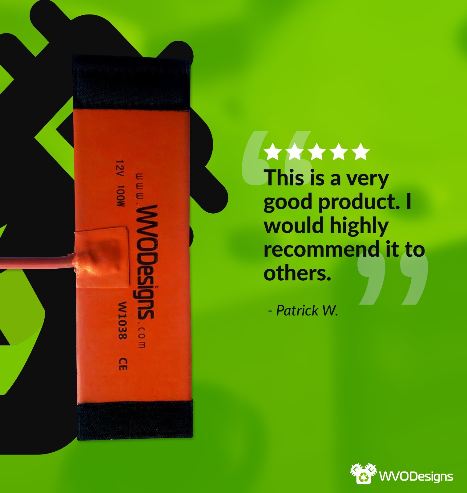 Fuel Filter Heater Wrap 100W 12V - Small