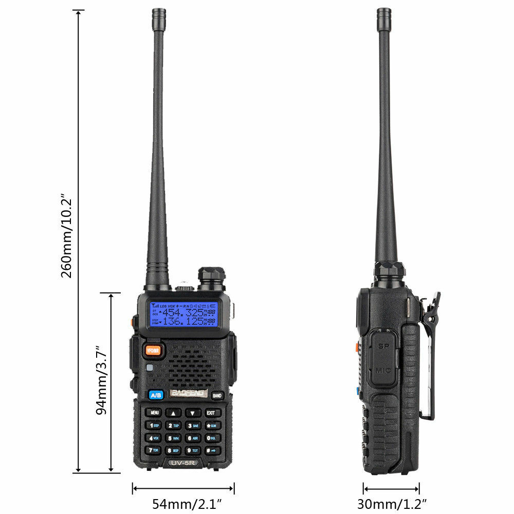 Baofeng UV-5R Upgraded Legal Version Dual Band Walkie Talkies Two Way Radio US