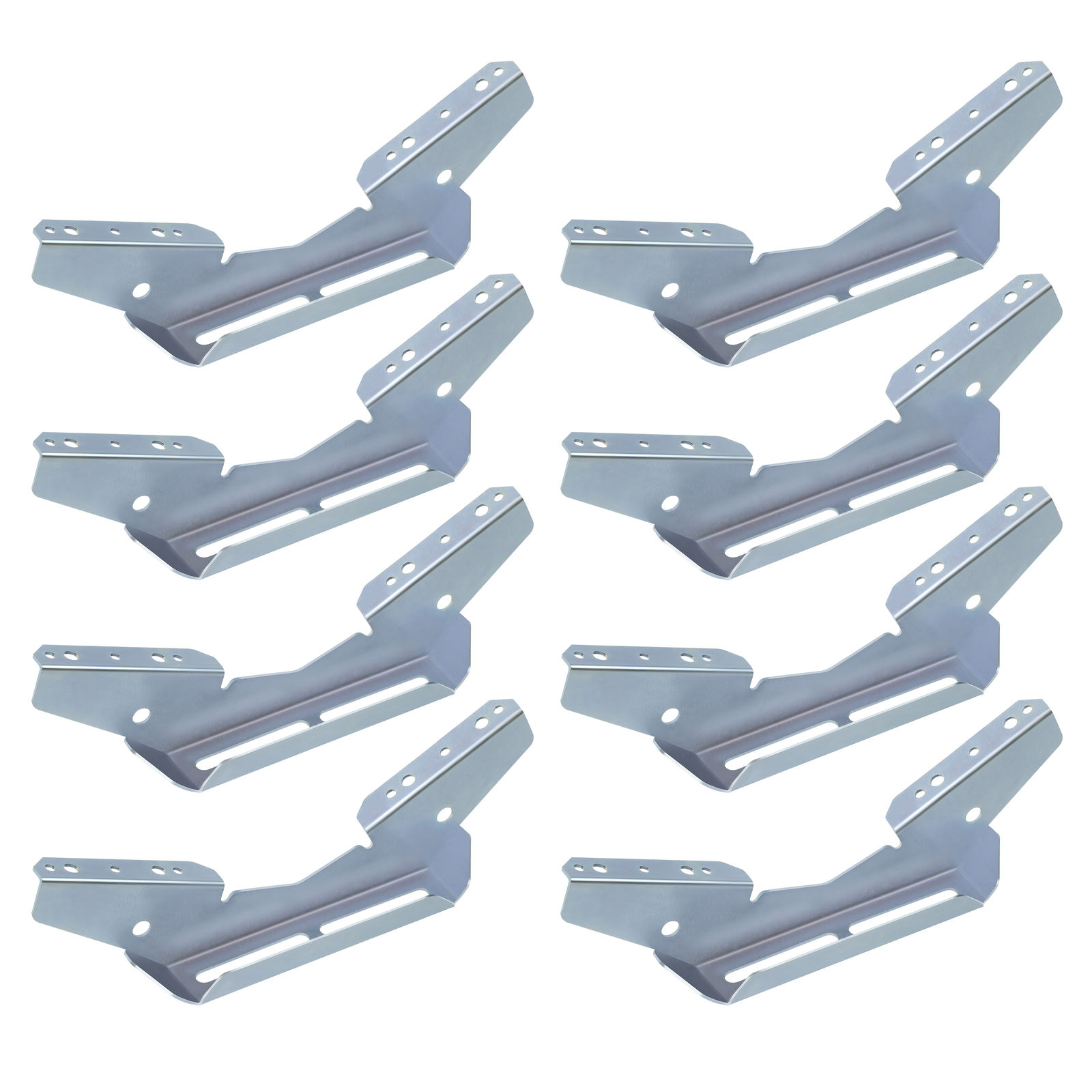 8 Pack - Pontoon V Wing Bunk Brackets for Boat Pontoon Bolster Trailer