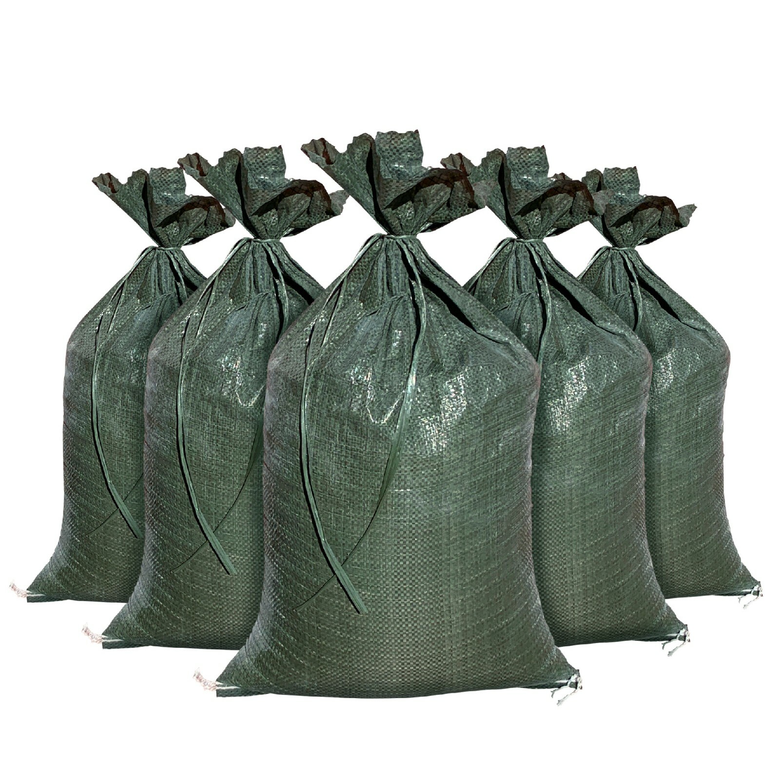 Military Style OD Heavy Duty Sandbag Sand Bags - 26" x 14" Sandbags Poly Bags